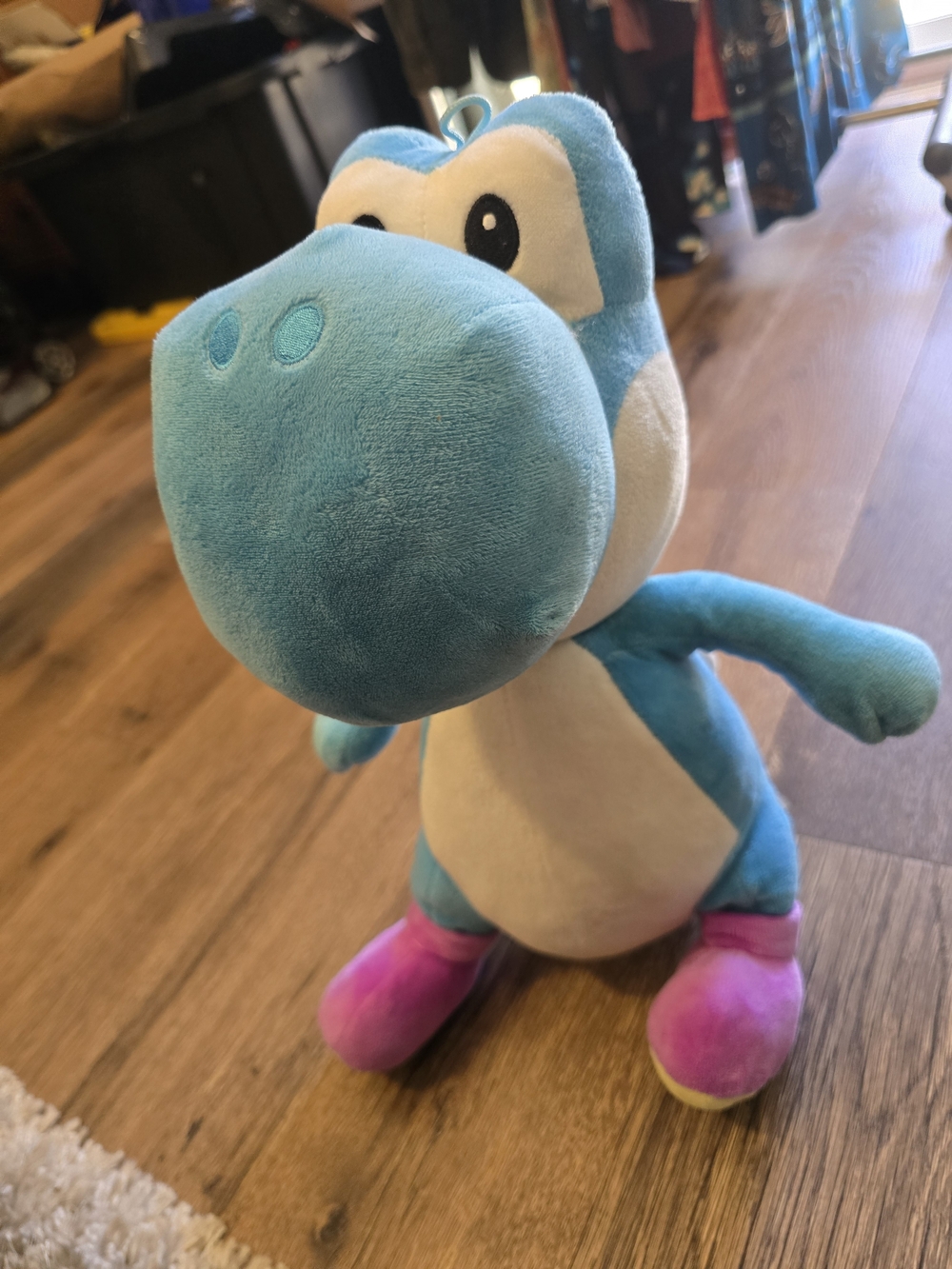 Nintendo Super Mario Bros. Blue Yoshi Plush 16 Inch